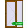 Pricing Entrance doors 1400x2100 mm DOOR KORSA OPTIMUM REHAU BRILLANT GOLDEN OAK two-sided. Price: 7 420.19 PLN