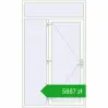 Ustalenie cen Drzwi zewnętrzne 1500x2500 mm DOOR ENERGY-SAVING REHAU SYNEGO RAL 9016 Traffic white dwustronny. Cena: 5886,91 zł