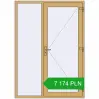 Pricing Entrance doors 1500x2100 mm DOOR KORSA ALU STANDARD 72 RAL 1002 Sand yellow two-sided. Price: 7 173.52 PLN