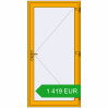 Pricing Entrance doors 1100x2200 mm DOOR KORSA ALU STANDARD 72 RAL 1003 Signal yellow two-sided. Price: 1 419.12 EUR