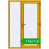 Pricing Entrance doors 1400x2100 mm DOOR KORSA ALU STANDARD 72 RAL 1004 Golden yellow two-sided. Price: 7 084.19 PLN