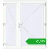 Pricing Entrance doors 1880x2100 mm DOOR OPTIMUM REHAU BRILLANT RAL 9016 Traffic white two-sided. Price: 1510,44 €