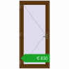 Pricing Entrance doors 930x2080 mm DOOR KORSA OPTIMUM REHAU BRILLANT WALNUT two-sided. Price: 1107,02 €