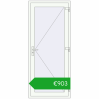 Pricing Entrance doors 900x2100 mm DOOR KORSA ALU STANDARD 72 RAL 9016 Traffic white two-sided. Price: 902,56 €