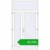 Pricing Entrance doors 1400x2600 mm DOOR ALU STANDARD 72 RAL 9016 Traffic white two-sided. Price: 2055,68 €