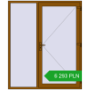 Pricing Entrance doors 1750x2100 mm DOOR KORSA OPTIMUM REHAU BRILLANT GOLDEN OAK two-sided. Price: 6 292.55 PLN