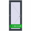 Pricing Entrance doors 900x2100 mm DOOR KORSA OPTIMUM REHAU BRILLANT ANTHRACITE_GREY_STRUKTURAL two-sided. Price: 1 092.54 EUR