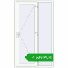 Pricing Entrance doors 1200x2100 mm DOOR KORSA OPTIMUM REHAU BRILLANT RAL 9016 Traffic white two-sided. Price: 4536,13 zł