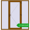 Ustalenie cen Drzwi zewnętrzne 2000x2100 mm DOOR KORSA OPTIMUM REHAU BRILLANT GOLDEN OAK zewnętrzny. Cena: 2 126.45 EUR