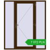 Pricing Entrance doors 1800x2100 mm DOOR KORSA OPTIMUM REHAU BRILLANT DARK_OAK two-sided. Price: 7 071.9 PLN