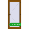 Ustalenie cen Drzwi zewnętrzne 1050x2250 mm DOOR KORSA ENERGY-SAVING REHAU SYNEGO GOLDEN OAK dwustronny. Cena: 4 320.56 PLN