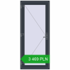 Pricing Entrance doors 900x2100 mm DOOR KORSA OPTIMUM REHAU BRILLANT ANTHRACITE_GREY_STRUKTURAL two-sided. Price: 3 469.17 PLN