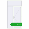 Ustalenie cen Drzwi zewnętrzne 1400x2600 mm DOOR KORSA OPTIMUM REHAU BRILLANT RAL 9016 Traffic white dwustronny. Cena: 1176,26 €