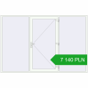 Pricing Entrance doors 3000x2000 mm DOOR KORSA ALU STANDARD 72 RAL 9016 Traffic white two-sided. Price: 7140,20 zł