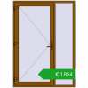 Ustalenie cen Drzwi zewnętrzne 1500x2100 mm DOOR OPTIMUM REHAU BRILLANT GOLDEN OAK dwustronny. Cena: 1853,65 €