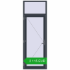 Pricing Entrance doors 900x2600 mm DOOR KORSA ENERGY-SAVING REHAU SYNEGO ANTHRACITE_GREY_STRUKTURAL two-sided. Price: 2 115.32 EUR