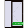 Pricing Entrance doors 1500x2200 mm DOOR KORSA ENERGY-SAVING REHAU SYNEGO BLACK_BROWN two-sided. Price: 7 024.48 PLN