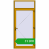 Pricing Drzwi zewnętrzne 1130x2520 mm DOOR ALU STANDARD 72 RAL 1005 Honey yellow dwustronny. Price: 1199,57 €