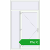 Pricing Entrance doors 1500x2500 mm DOOR KORSA ENERGY-SAVING REHAU SYNEGO RAL 9016 Traffic white two-sided. Price: 1151,97 €