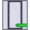 Pricing Entrance doors 1800x2100 mm DOOR KORSA OPTIMUM REHAU BRILLANT ANTHRACITE_GREY_STRUKTURAL two-sided. Price: 7 145.06 PLN