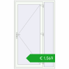 Ustalenie cen Drzwi zewnętrzne 1400x2320 mm DOOR KORSA ALU STANDARD 72 RAL 9016 Traffic white dwustronny. Cena: 1569,04 €