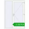 Pricing Entrance doors 1500x2100 mm DOOR KORSA ALU STANDARD 72 RAL 9016 Traffic white two-sided. Price: 5151,61 zł
