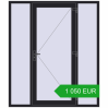 Ustalenie cen Drzwi zewnętrzne 1800x2100 mm DOOR KORSA OPTIMUM REHAU BRILLANT BLACK_ULTI-MATT dwustronny. Cena: 1 049.57 EUR