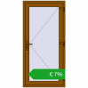 Ustalenie cen Drzwi zewnętrzne 900x1850 mm DOOR KORSA OPTIMUM REHAU BRILLANT GOLDEN OAK dwustronny. Cena: 796,00 €