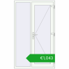 Pricing Entrance doors 1200x2000 mm DOOR KORSA OPTIMUM REHAU BRILLANT RAL 9016 Traffic white two-sided. Price: 1391,08 €