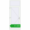 Pricing Entrance doors 950x2575 mm DOOR KORSA OPTIMUM REHAU BRILLANT RAL 9016 Traffic white two-sided. Price: 1399,52 €