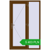 Pricing Entrance doors 1200x1899 mm DOOR KORSA OPTIMUM REHAU BRILLANT WALNUT two-sided. Price: 5 402.98 PLN