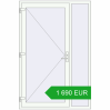 Pricing Entrance doors 1400x2100 mm DOOR KORSA ALU STANDARD 72 RAL 9016 Traffic white two-sided. Price: 1 690.44 EUR