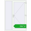 Pricing Entrance doors 1500x2100 mm DOOR KORSA OPTIMUM REHAU BRILLANT RAL 9016 Traffic white two-sided. Price: 3366,50 zł