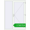 Ustalenie cen Drzwi zewnętrzne 1540x2120 mm DOOR KORSA OPTIMUM REHAU BRILLANT RAL 9016 Traffic white dwustronny. Cena: 3747,70 zł