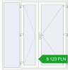 Pricing Entrance doors 2000x2100 mm DOOR KORSA OPTIMUM REHAU BRILLANT RAL 9016 Traffic white two-sided. Price: 9 122.64 PLN