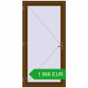 Pricing Entrance doors 1100x2200 mm DOOR KORSA ENERGY-SAVING REHAU SYNEGO WALNUT two-sided. Price: 1 965.89 EUR