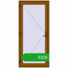 Ustalenie cen Drzwi zewnętrzne 1000x2200 mm DOOR KORSA OPTIMUM REHAU BRILLANT GOLDEN OAK dwustronny. Cena: 828,46 €