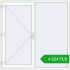 Pricing Entrance doors 2000x2000 mm DOOR KORSA ENERGY-SAVING REHAU SYNEGO RAL 9016 Traffic white two-sided. Price: 4 623.88 PLN