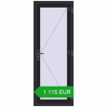 Pricing Entrance doors 800x2100 mm DOOR KORSA OPTIMUM REHAU BRILLANT BLACK_ULTI-MATT two-sided. Price: 1 115.2 EUR