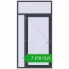Pricing Entrance doors 1300x2500 mm DOOR KORSA ENERGY-SAVING REHAU SYNEGO ANTHRACITE_GREY_STRUKTURAL two-sided. Price: 7 877.99 PLN