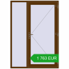 Pricing Entrance doors 1500x2100 mm DOOR KORSA ENERGY-SAVING REHAU SYNEGO WALNUT two-sided. Price: 1 763.37 EUR
