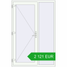 Pricing Entrance doors 1400x2100 mm DOOR KORSA ENERGY-SAVING REHAU SYNEGO RAL 9016 Traffic white two-sided. Price: 2 120.83 EUR