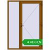 Ustalenie cen Drzwi zewnętrzne 1500x2100 mm DOOR KORSA ENERGY-SAVING REHAU SYNEGO GOLDEN OAK dwustronny. Cena: 4 782.62 PLN