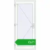 Pricing Entrance doors 870x2000 mm DOOR KORSA OPTIMUM REHAU BRILLANT RAL 9016 Traffic white two-sided. Price: 671,15 €