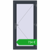 Pricing Drzwi zewnętrzne 900x1850 mm DOOR KORSA OPTIMUM REHAU BRILLANT ANTHRACITE_GREY_STRUKTURAL dwustronny. Price: 733,50 €