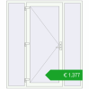 Pricing Entrance doors 1800x2070 mm DOOR KORSA OPTIMUM REHAU BRILLANT RAL 9016 Traffic white two-sided. Price: 1835,39 €