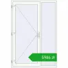 Pricing Entrance doors 1470x2150 mm DOOR ENERGY-SAVING REHAU SYNEGO RAL 9016 Traffic white two-sided. Price: 5985,99 zł