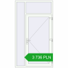 Pricing Entrance doors 1300x2300 mm DOOR KORSA OPTIMUM REHAU BRILLANT RAL 9016 Traffic white two-sided. Price: 3 736.39 PLN