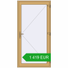 Pricing Entrance doors 1100x2200 mm DOOR KORSA ALU STANDARD 72 RAL 1002 Sand yellow two-sided. Price: 1 419.12 EUR