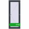 Pricing Entrance doors 900x2200 mm DOOR OPTIMUM REHAU BRILLANT ANTHRACITE_GREY_STRUKTURAL two-sided. Price: 934,48 €